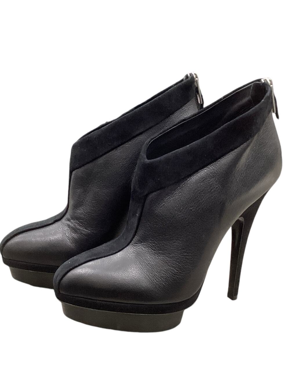 Yves Saint Laurent Booties Women’s Size 10.5 Leather Pump with Suede in Black